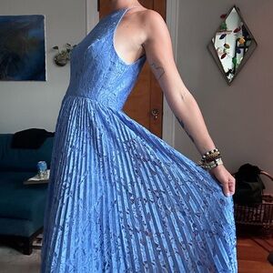 NWT Blue Lace ASOS dress size US8 cottage wedding fairy